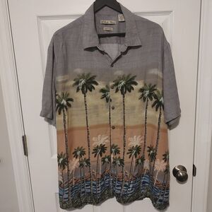 Batik Bay Brand Button Down Men's Shirt Tropical Beach Casual XXL Short Sleeve